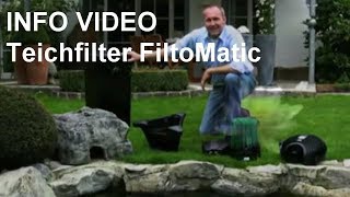 FiltoMatic Oase Clear Water System CWS  Video Oase Filtomatic CWS Teichfilter im Überblick [upl. by Reppiks]