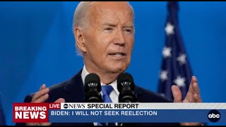 Biden drops out of 2024 presidential race [upl. by Lepp]