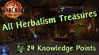 All Herbalism Treasures War Within24 Knowledge Points [upl. by Abih13]