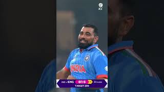 Mohammed Shamis sensational matchwinning spell against England at CWC23 🤩cricket [upl. by Anelrac]