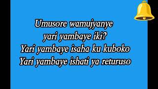 Umusore by Juno Kizigenza ft Ally Soudy official lyrics [upl. by Jessika]