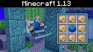 Minecraft 113  Conduit Heart of the Sea Nautilus Shell [upl. by Ainoz]