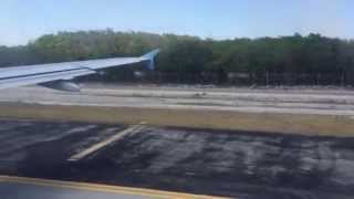 Interjet A320 taking off at Cancun [upl. by Noorah232]