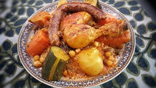 🥘COUSCOUS Poulet Facile Simple Traditionnel [upl. by Kean]