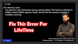 How To Fix BIOS 201 Memory Error  Startup 201Memory Error  201 Memory Error Solved [upl. by Lurline662]