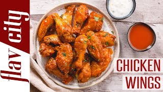 How To Make Crispy Baked Chicken Wings  Bobbys Kitchen Basics [upl. by Nagle]