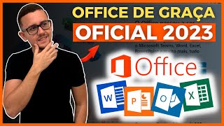 COMO OBTER O PACOTE OFFICE OFICIAL E DE GRAÇA 2023  Word Excel PowerPoint PTBR [upl. by Archaimbaud]