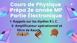 Amplificateur opérationnel et filtre de Rauch [upl. by Elleirua]