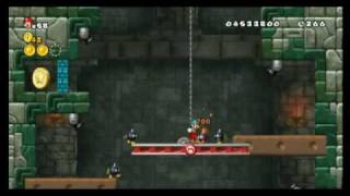 New Super Mario Bros Wii  Star Coin Location Guide  World 7MidCastle  WikiGameGuides [upl. by Elgar567]