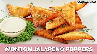 Wonton Jalapeno Poppers [upl. by Melquist711]