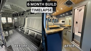 DIY Campervan Conversion  Full Build TIMELAPSE 6 Months [upl. by Asseralc]