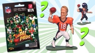 Small Pros NFL Blind Bag Series 1 Figures Review Rare Peyton Manning [upl. by Ssac]