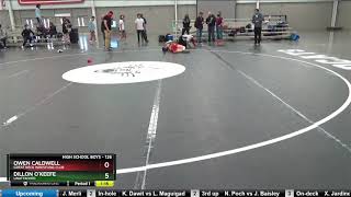 High School Boys 126 Owen Caldwell Great Neck Wrestling Club Vs Dillon OKeefe Unattached [upl. by Lyrret]