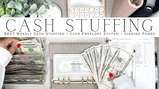 Cash Stuffing 427  Weekly Cash Stuffing  Cash Envelope System  Sinking Funds amp Savings Challenge [upl. by Binette]