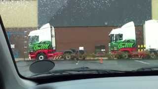 Eddie Stobart Steel Wagons H6796 H6798 and L7470 Lostock Lane Bolton [upl. by Westfahl]