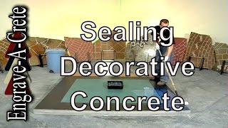 Basic Decorative Concrete Staining  Sealing [upl. by Tolland629]