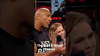 The Rock and Ronda Rousey team up Short [upl. by Cora120]