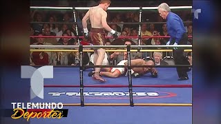 El cloroformo del Canelo sobre Pinzón  Telemundo Deportes [upl. by Htaeh]