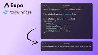 How to use tailwindcss with react native expo  React Native Expo  TailwindCSS  Nativewind [upl. by Nueovas]