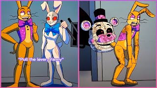 Vanny Pull The Lever At The Secret Lab  Glitchtrap x Vanny FNAF Funny Animation TikTok Compilation [upl. by Moriyama569]