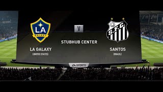 LA GALAXY 30 SANTOS BRA I Juego 11 La Super Liga Clásica 19 Videojuego Futbol Soccer [upl. by Yecram]