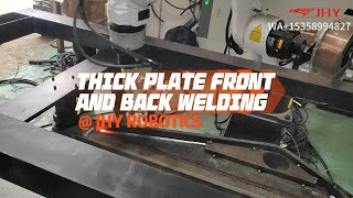 THICK PLATE FRONT AND BACK SIDE WELDING [upl. by Llenrad]