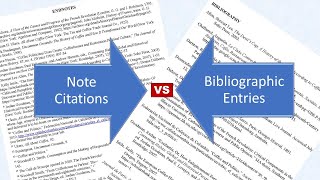 Note Citations vs Bib Entries [upl. by Liponis]