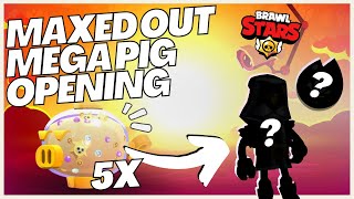 6 Mega Pig opneing 5 maxed out  Brawl Stars [upl. by Eile]