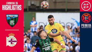 Resumen PrimeraFederación  Sestao River Club 01 RC Deportivo  Jornada 35 Grupo 1 [upl. by Aleusnoc]