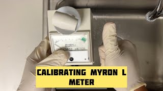 Calibrating Myron L Meter for Checking Dialysate Conductivity [upl. by Haroved]