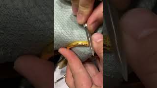 Wow Heres how to make a beautiful gold bracelet 🔥🔨 shorts silver jewellry gold viral video [upl. by Vite]