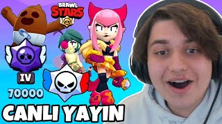 GÜNCELLEME GELDİ YENİ KARAKTERLE 70000 KUPA OLUYORUZ Brawl Stars Canlı Yayın [upl. by Hurff679]