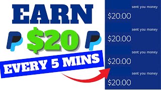 Earn 20 Every 5 Mins Into Your PayPal Earn PayPal Money For Beginners 2025 [upl. by Haley267]