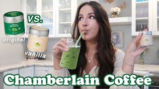 CHAMBERLAIN COFFEES VANILLA MATCHA REVIEW amp COMPARISON [upl. by Akiwak719]