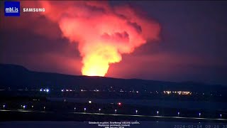 Grindavík eruption 14th january 2024 [upl. by Eniamor]