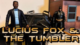 Lucius Fox and Tumbler The Dark Knight McFarlane Toys DC Multiverse Gold Label [upl. by Anippesuig]