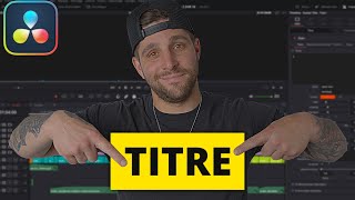 Comment ajouter des titres dans DaVinci Resolve [upl. by Alexio846]