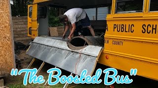 The Boosted bus Ex School bus converting to toy hauler Pt1 [upl. by Asenaj]