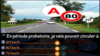 Nouvelle 40 questions dexamen de code de la route 2022 Serie 1 [upl. by Weisler484]