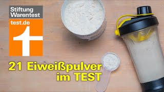 Test Eiweißpulver 4 Proteinpulver schadstoffbelastet  21 ProteinShakes getestet Whey Protein [upl. by Yael]