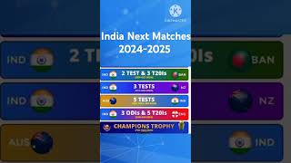 India all matches before icc champions trophy 2025  india matches 20242025  india matches [upl. by Aisauqal224]