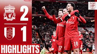 Gakpo amp Jones lead Carabao Cup semifinal first leg comeback  Liverpool 21 Fulham  Highlights [upl. by Akirehc]