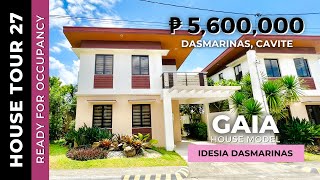 House Tour 27  Modern Single Detached House  Gaia  Idesia Dasmarinas Cavite  Ready for Occupancy [upl. by Euphemia]