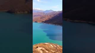 Bovilla lake Tirana Albania vacation albania drone summer travel dronevideo mountains [upl. by Renaud]