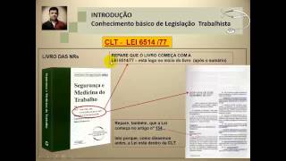 Videoaula 2  Introdução a legislação trabalhista em SST  Leis e NRs [upl. by Stichter]