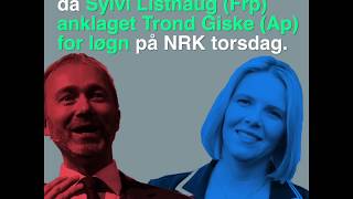 Sylvi Listhaug anklaget Trond Giske for løgn Dette har skjedd [upl. by Sandi838]