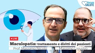 Maculopatia 2020 prevenzione trattamento e diritto alla cura dei pazienti anche in lockdown [upl. by Skutchan]