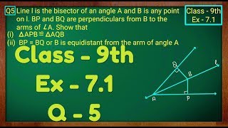 Class  9th Ex  71 Q 5 Triangles Maths NCERT CBSE [upl. by Aleydis]