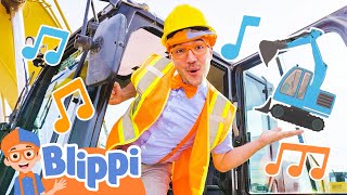 Blippis Brand New Excavator Song Educational Songs for Kids [upl. by Germin762]