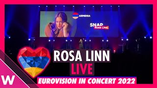 Rosa Linn quotSnapquot Armenia 2022 LIVE  Eurovision in Concert [upl. by Domela697]